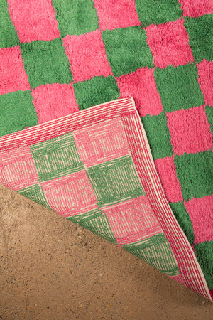 Folly Check Recycled Runner Rug