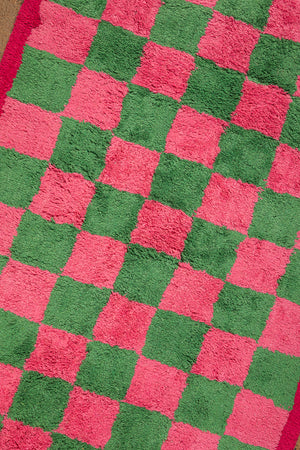 Folly Check Recycled Runner Rug