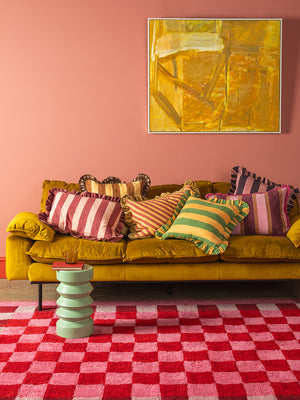 Pippin Chequered Recycled Cotton Rug