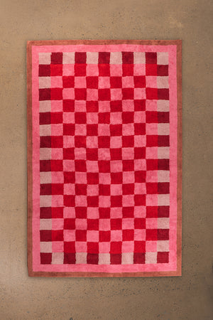Pippin Chequered Recycled Cotton Rug