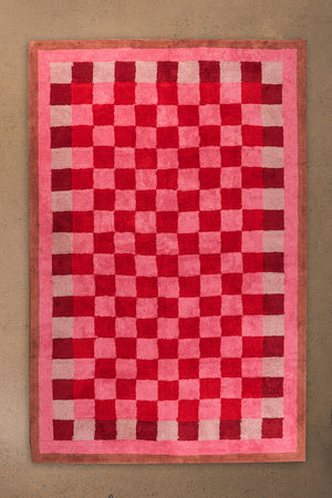 Pippin Chequered Recycled Cotton Rug