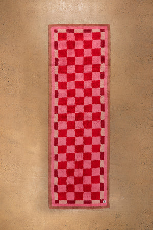 Pippin Chequered Recycled Runner Rug