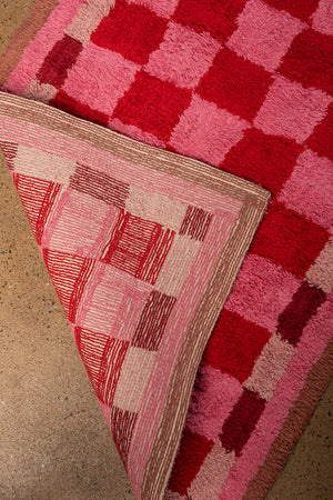 Pippin Chequered Recycled Runner Rug