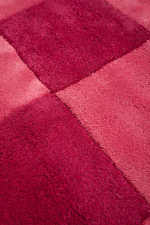 Pixie Check & Scallop Recycled Cotton Area Rug
