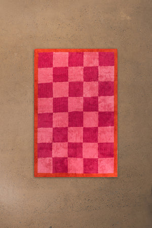 Pixie Check & Scallop Recycled Cotton Rug