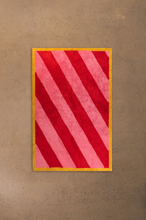 Flossie Striped Recycled Cotton Rug