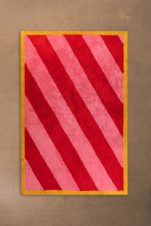Flossie Striped Recycled Cotton Rug