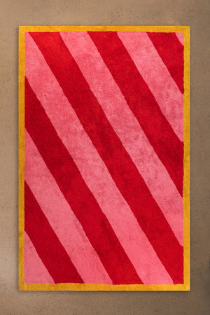 Flossie Striped Recycled Cotton Rug