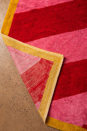 Flossie Striped Recycled Cotton Rug