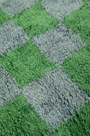 Nell Chequered Recycled Cotton Accent Rug