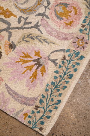 Luella Hand-Cut Pile Wool Area Rug