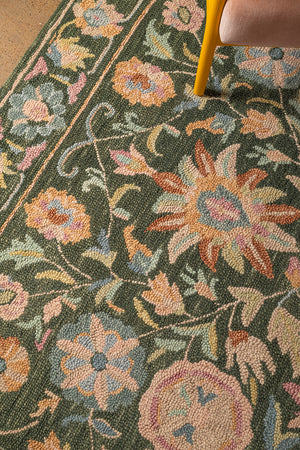 Rowena Loop Pile Wool Area Rug