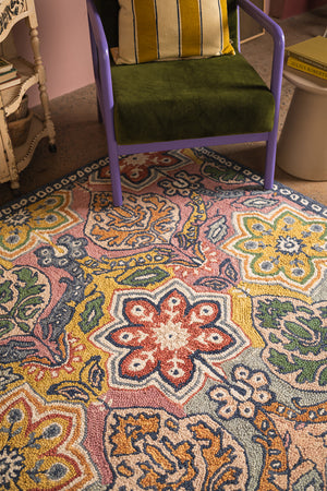 Annette Loop Pile Wool Area Rug