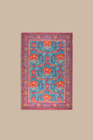 Theda Loop Pile Wool Area Rug