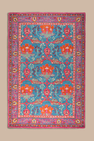 Theda Loop Pile Wool Area Rug