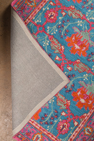 Theda Loop Pile Wool Area Rug