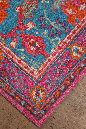 Theda Loop Pile Wool Area Rug