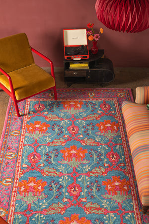 Theda Loop Pile Wool Area Rug