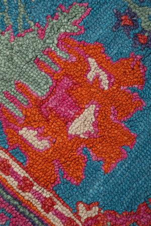 Theda Loop Pile Wool Area Rug