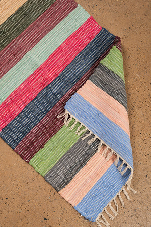 Carnival Stripe Small Recycled Rug