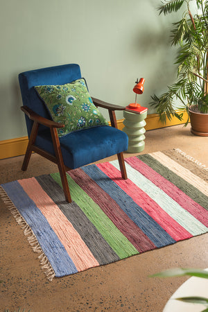 Carnival Stripe Medium Recycled Rug