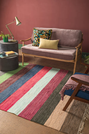 Carnival Stripe Extra Large Recycled Rug