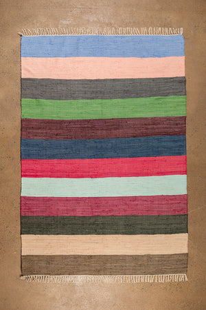 Carnival Stripe Extra Large Recycled Rug