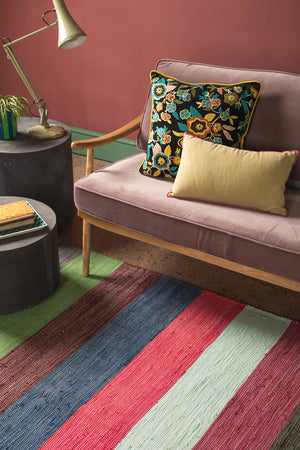 Carnival Stripe Extra Large Recycled Rug