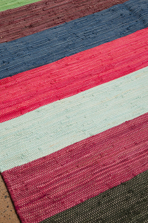 Carnival Stripe Extra Large Recycled Rug