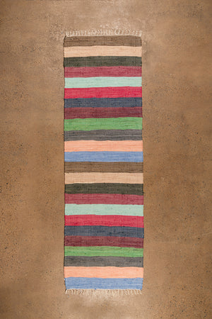 Carnival Stripe Recycled Runner Rug