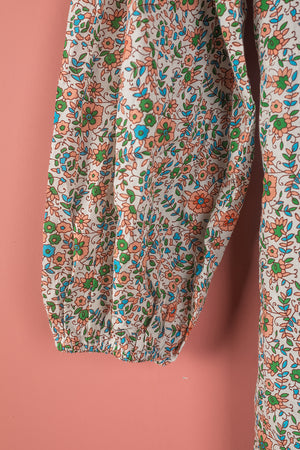 Seconds Pink & Green Long Sleeve 100% Cotton Dress - Small