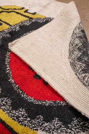 Seconds Red & Yellow Tractor Medium Tufted Rug