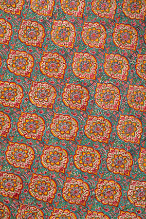 Seconds Jasmine Block Print Cotton Quilt - 01