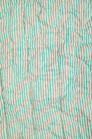 Seconds Jasmine Block Print Cotton Quilt - 02