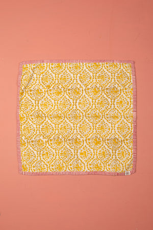 Seconds Coastal Blossom Block Print Cushion Cover