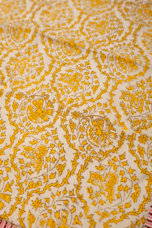 Seconds Coastal Blossom Block Print Cushion Cover