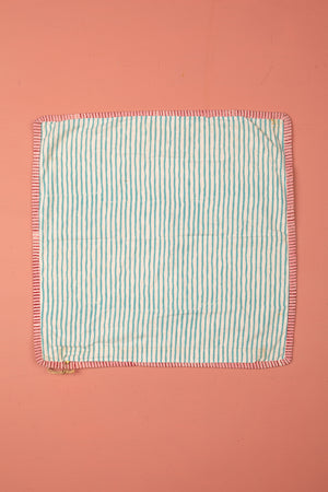 Seconds Coastal Blossom Block Print Cushion Cover