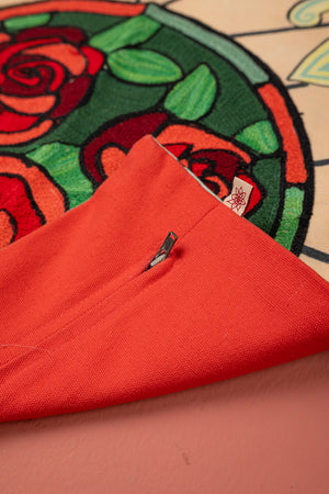 Seconds Romeo Roses Stained Glass Cushion Cover