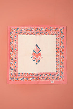 Seconds Pink City Block Print Cushion Cover