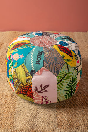 Seconds Patchwork Embroidery Pouffe