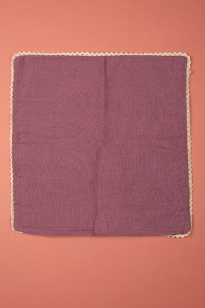 Seconds Mauve Floral Embroidered Cushion Cover