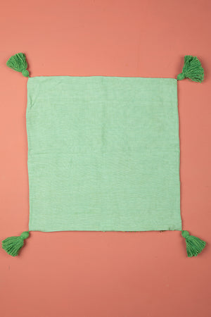 Seconds Turquoise Floral Embroidered Cushion Cover