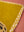Seconds Ochre Embroidered Moth Velvet Cushion Cover