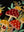Seconds Black Embroidered Toadstools Cushion Cover