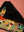 Seconds Black Embroidered Toadstools Cushion Cover