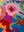 Seconds Multicoloured Embroidered Abstract Floral Cushion Cover