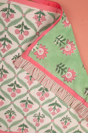 Seconds Laurel & Taffy Block Print Cushion Cover