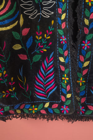 Seconds Edith Black Velvet Jacket - Small