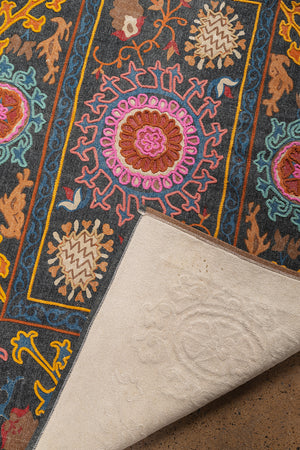 Seconds Lilija Cotton Printed Stone Washed Rug