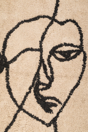 Seconds Face Design Recycled Cotton Rug